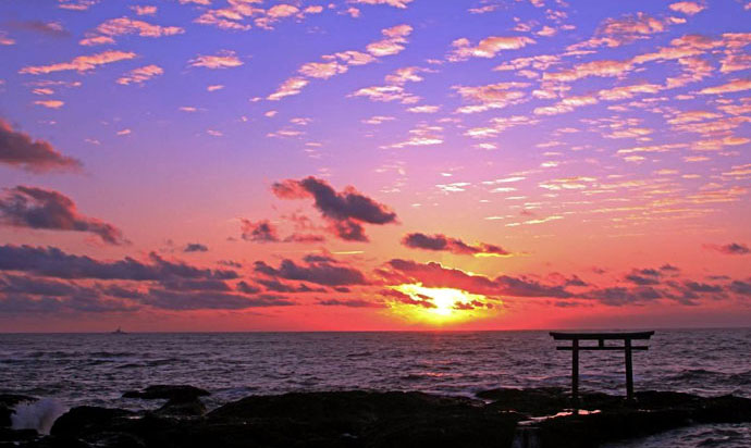 大洗海岸/Oarai Beach at sunrise(大洗町Oarai Town)