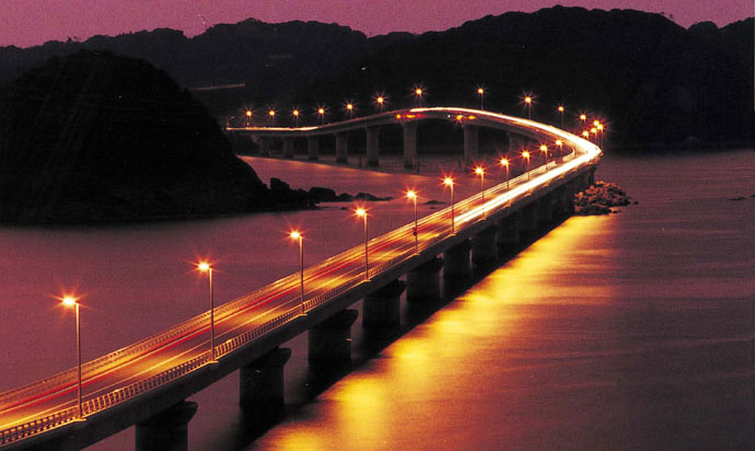 (Tsunoshima Bridge-空中散歩-)(Shimonoseki City)